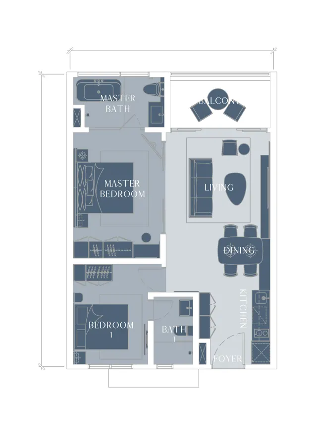 Air Resort Suites, Bentong Type B1 · 2 bed