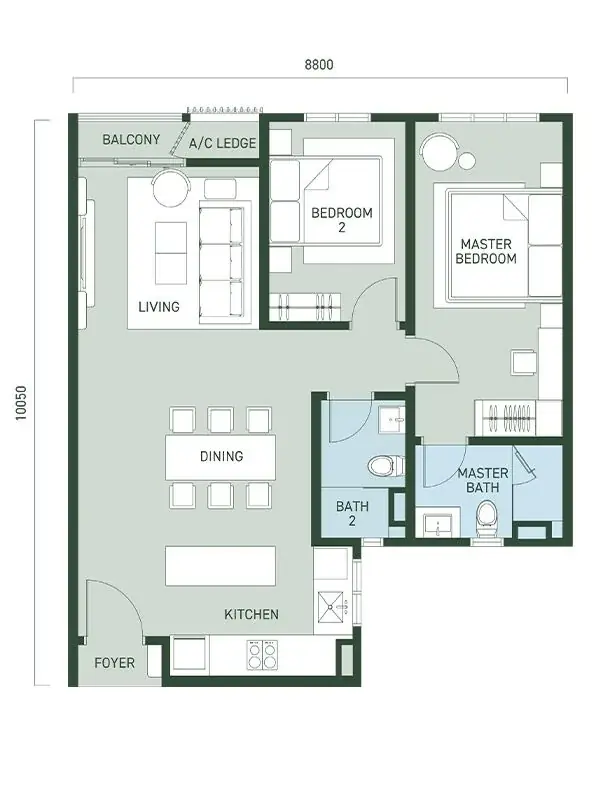 Aras Residences, WCity OUG Type A