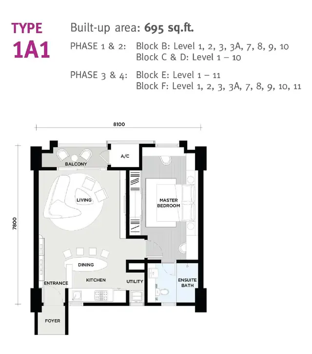 Radia Residences, Shah Alam Layouts 1